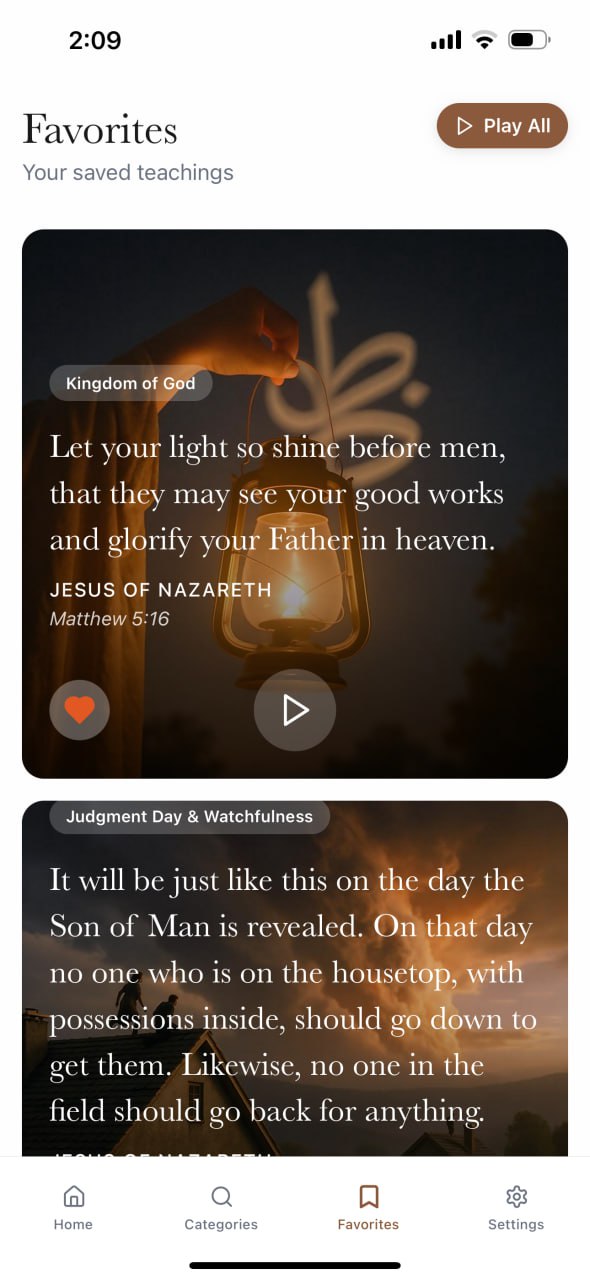 App Feature Highlight Screen - Audio Player